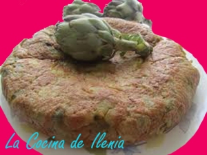 Tortilla de alcachofas.